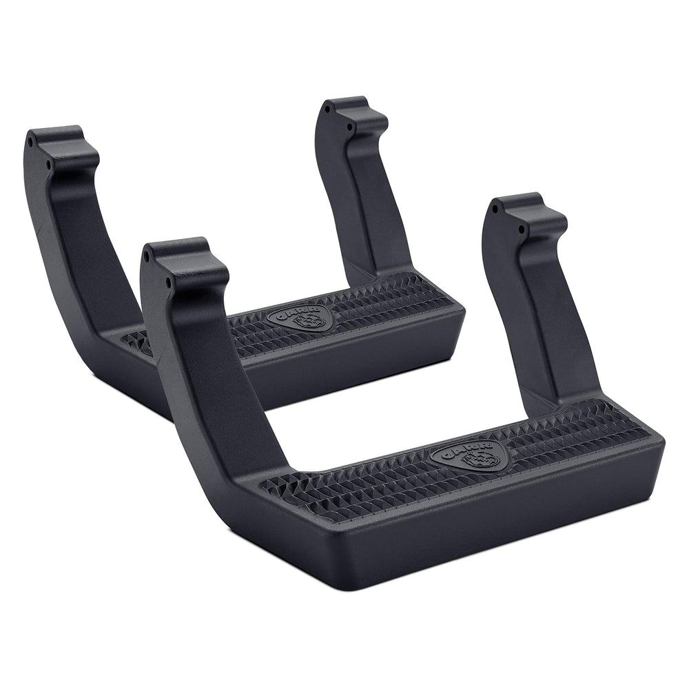 0718 WRANGLER BLACK LD STEP PAIR FRONT DOORS ONLY ALL STYLES