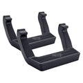 0718 WRANGLER BLACK LD STEP PAIR FRONT DOORS ONLY ALL STYLES
