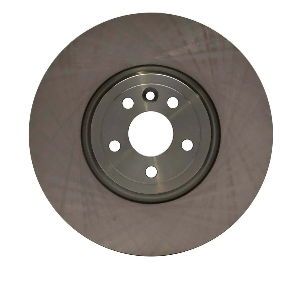 R1 17-20 Jaguar F-Pace Front Left Drilled Black Brake Rotor
