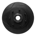 R1 97-02 Ford F-150 2WD Front Left Slotted Black Brake Rotor