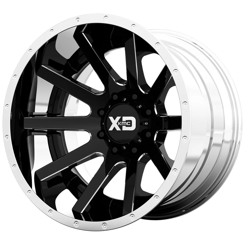 XD200 20X12 6X5.5 BLK MILL CHR LP -44MM