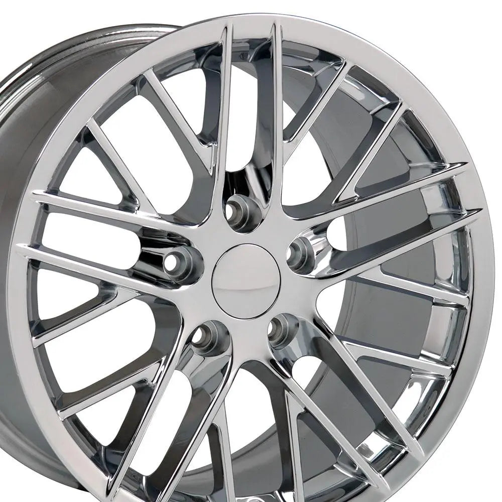 17 IN REPLICA WHEEL CV08A FITS CHEVROLET CORVETTE C6 ZR1 RIM 17X9.5 CHROME WHE