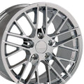 17 IN REPLICA WHEEL CV08A FITS CHEVROLET CORVETTE C6 ZR1 RIM 17X9.5 CHROME WHE