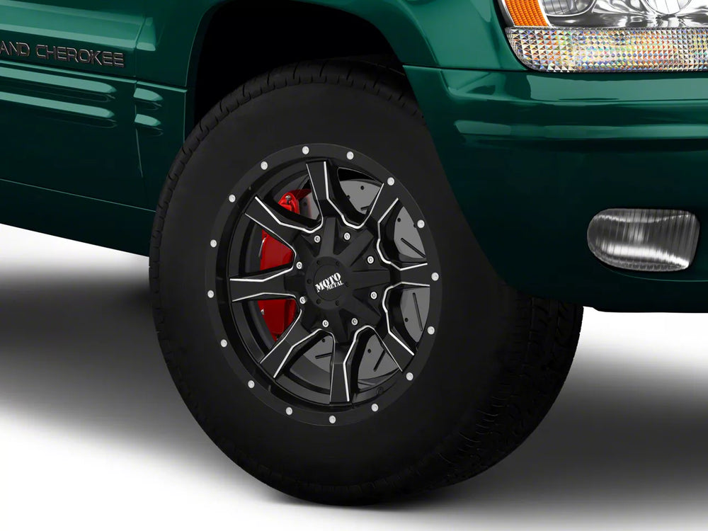 MO970 17x8 5x127.00/5x139.70 SATIN BLACK MILLED (0 mm)