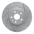 R1 08-17 Cadillac Cts Front Right Drilled & Slotted Geoperformance Rotor