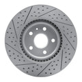 R1 08-17 Cadillac Cts Front Right Drilled & Slotted Geoperformance Rotor