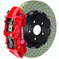 Brembo 12-18 A6 2.0T/12-18 A7 2.0T Front GT BBK 6 Piston Cast 380x34 2pc Rotor Drilled-Red