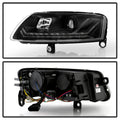 Spyder 09-11 Audi A6 Halogen Model Only Projector Headlights - (PRO-YD-ADA609-SEQ-BK)