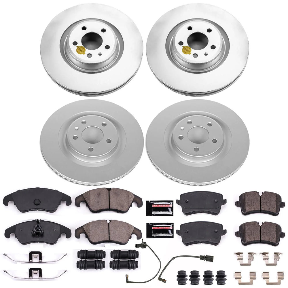 Power Stop 14-18 Audi A6 Front & Rear Z23 Evolution Sport Coated Brake Kit