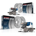 Power Stop 14-18 Audi A6 Front & Rear Euro-Stop Brake Kit