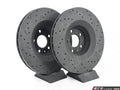 Hawk Talon 2005 Audi A6 Quattro Drilled and Slotted Front Brake Rotor Set