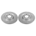 Power Stop 17-19 Audi A4 Rear Evolution Drilled & Slotted Rotors - Pair