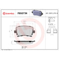Brembo 06-09 Audi A3 Premium NAO Ceramic OE Equivalent Pad - Rear