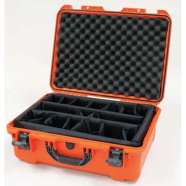NANUK 940 WATERPROOF HARD CASE W/PADDED DIVIDERORANGE INTERIOR: 20 X 14 X 8IN