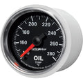 Autometer GS Series 2-1/16in Oil Temperature Gauge 140-280 Degrees Electric Full Sweep