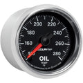 Autometer GS Series 2-1/16in Oil Temperature Gauge 140-280 Degrees Electric Full Sweep