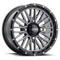ITP Momentum 15x7 / 4x110 BP / 10mm Offset Black w/ Milled Accents Wheel