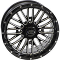 ITP Momentum 15x7 / 4x156 BP / 30mm Offset Black w/ Milled Accents Wheel