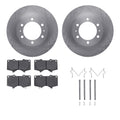 DFC 03-23 Toyota Hilux Front Rotors with 5000 Advanced Brake Pads w/Hardware
