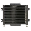 ***Discontinued***~(2 lbs. 16X16X5)~ AUX TRANNY COOLER WITH NO FAN (NO HOSING ONLY COMES WTIH 2 #10 AN FITTINGS)
