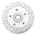 DFC 94-01 Ford E-150 Econoline Front Right Drilled & Slotted Silver Brake Rotor