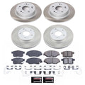 Power Stop 11-12 Honda Accord Front and Rear Semi-Coated Rotor Kit