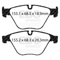 EBC 10+ BMW 535i 3.0 Turbo (F10) Greenstuff Front Brake Pads