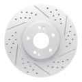 DFC 07-12 Hyundai Veracruz Front Right Drilled & Slotted Geoperformance Rotor