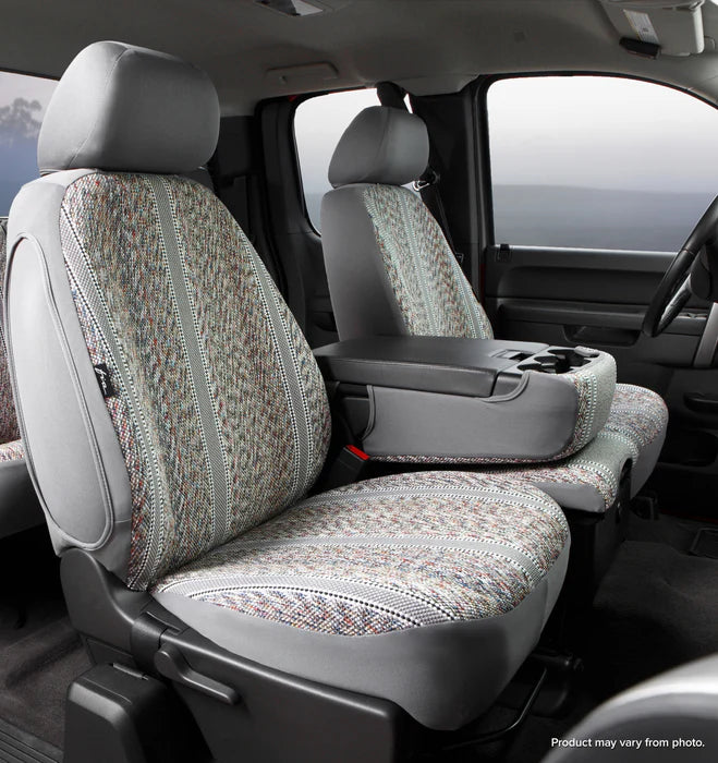 Seat Covers: 2007 Chevrolet Avalanche; split seat 40/20/40 with removable headrests center armrest with cup holder; Wrangler Seat Covers; gray