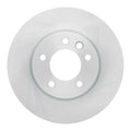 R1 03-18 Porsche Cayenne Left Front Drilled & Slotted Black Brake Rotor