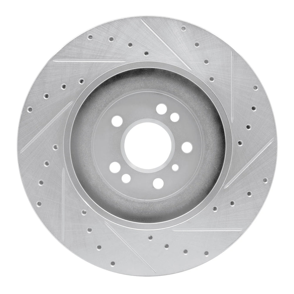 R1 05-12 Mercedes-Benz G55 AMG Front Left Drilled Black Brake Rotor