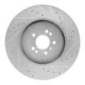 R1 05-12 Mercedes-Benz G55 AMG Front Left Drilled Black Brake Rotor