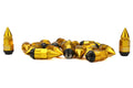 KICS Leggdura Racing Dangan Shell Type Lug Nut and Lock Set M12X1.25 Gold Universal
