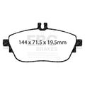 EBC 13+ Mercedes-Benz CLA250 2.0 Turbo Yellowstuff Front Brake Pads