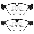 EBC 09+ BMW Z4 3.0 (E89) Redstuff Front Brake Pads