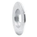 DFC 22-24 Land Rover Range Rover Front Left Drilled & Slotted Silver Brake Rotor
