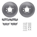 R1 74-81 Dodge W150 Front Brake Rotor Set w/Super Duty Pads and Hardware