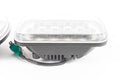 VEHICLE LED HEADLIGHTS 5X7 INCH 17 LED - BLACK FRONT FACE