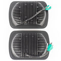 VEHICLE LED HEADLIGHTS 5X7 INCH 17 LED - BLACK FRONT FACE