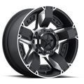XD811 17X9 5X4.5/5.0 M-BLK MACH -12MM