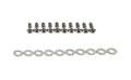 Kentrol 07-18 Jeep Wrangler JK Tailgate Hinge Pair - Polished Silver