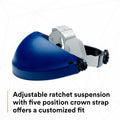 3M RATCHET HEADGEAR H8A FACE PROT