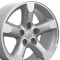 20 IN REPLICA WHEEL DG56 FITS DODGE RAM RIM 20X9 SILVER WHEEL
