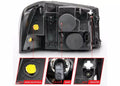 ANZO 2002-2009 Gmc Envoy Crystal Headlight  Black Amber