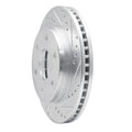 DFC 91-96 Dodge Dakota RWD Front Right Drilled & Slotted Silver Brake Rotor