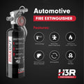1 LB BLACK DRY CHEMICAL FIRE EXTINGUISHER
