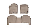 WeatherTech 12-13 Toyota Land Cruiser Front and Rear Floorliners - Tan
