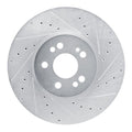 DFC 20-23 Mercedes-Benz GLE350 Front Right Drilled & Slotted Silver Brake Rotor