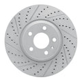 R1 08-12 Audi A5 Front Left Drilled & Slotted Geoperformance Rotor