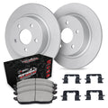 R1 Concepts Carbon Series Brake Rotors - Perf Off-Road/Tow Pads - Hdw Fits Ford Explorer